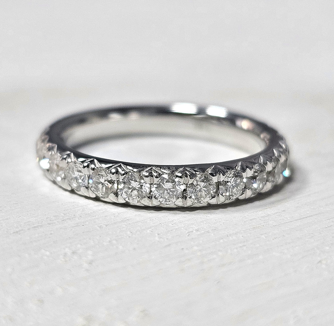 14k White Gold .75 ct Diamond Bands