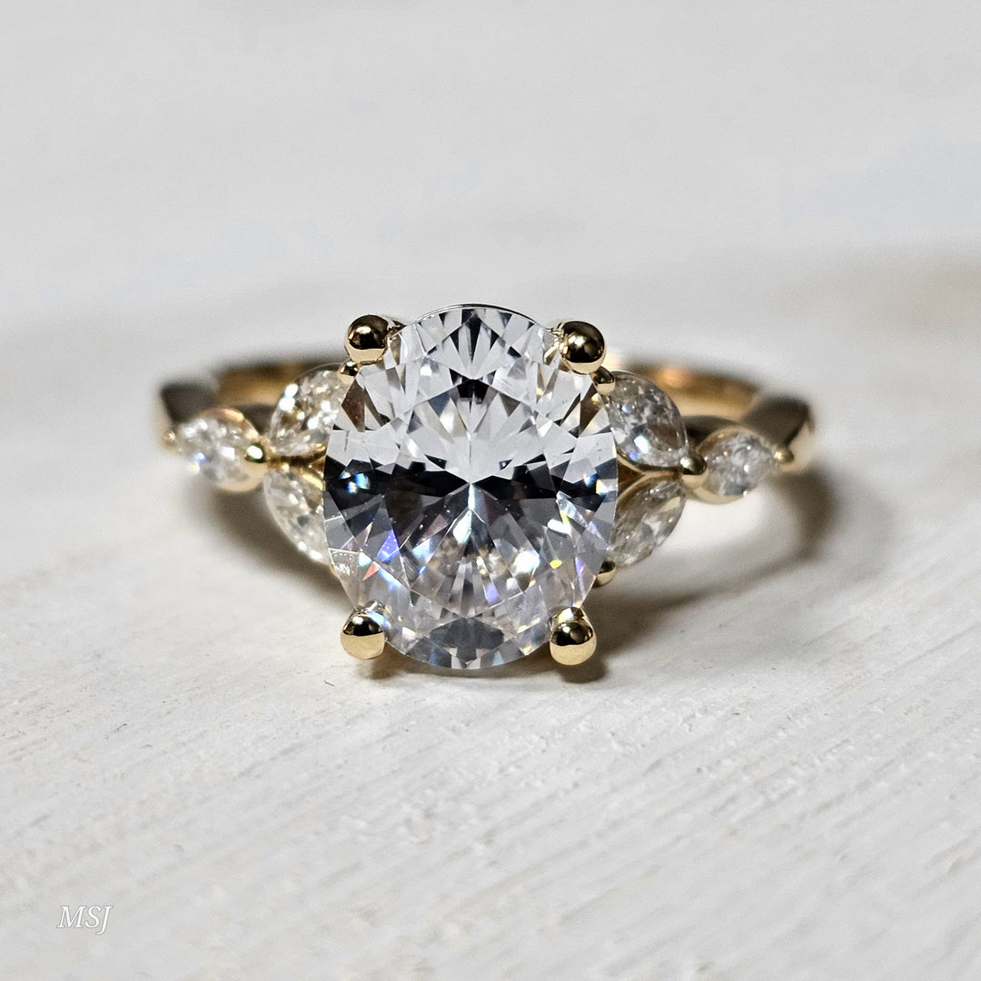 14k Yellow Gold .33 ctw Diamond Engagement Ring Mounting