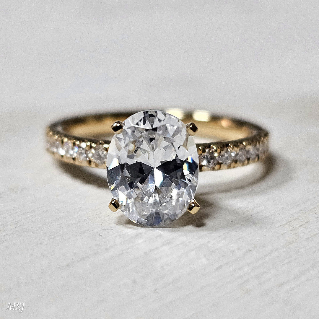 14k Yellow Gold .25 ctw Diamond Engagement Mounting