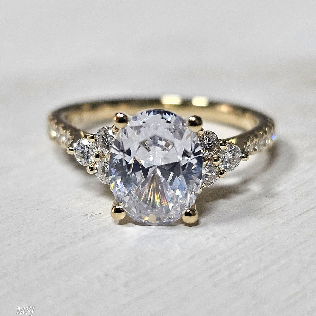 14k Yellow Gold .40 ctw Diamond Engagement Ring Mounting