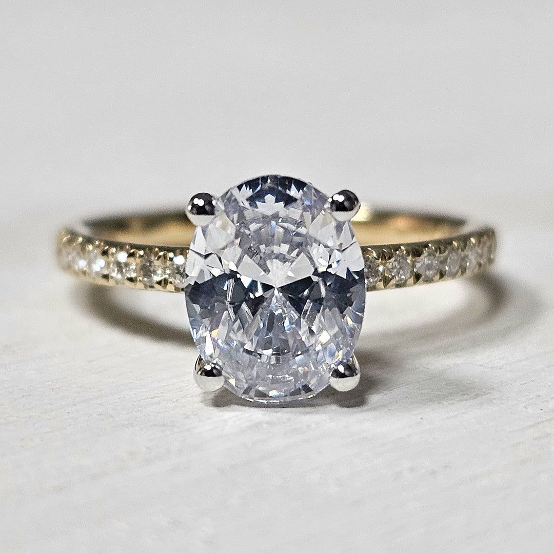14k Yellow Gold .33 ctw Diamond Engagement Ring Mounting