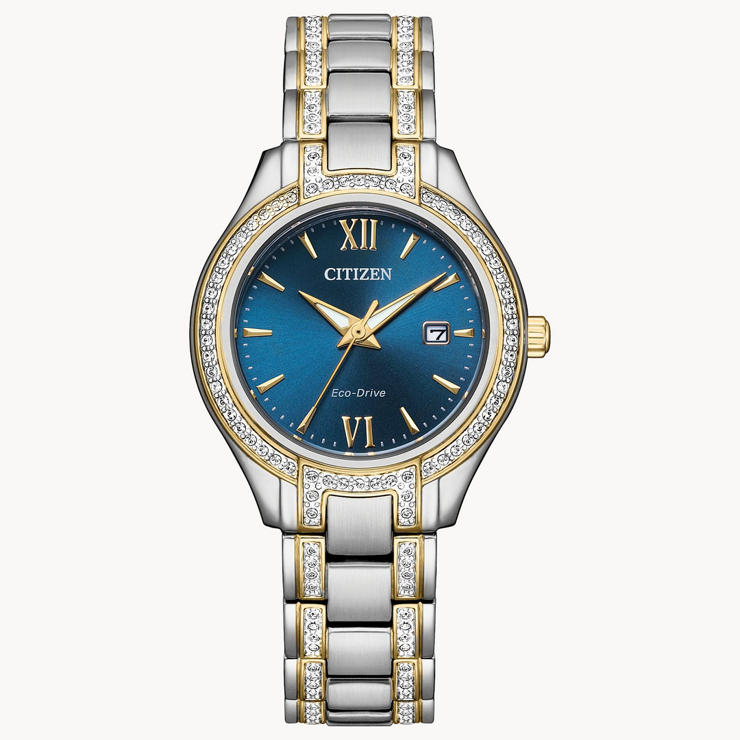 Citizen Eco-Drive Ladies Silhouette Crystal Watch