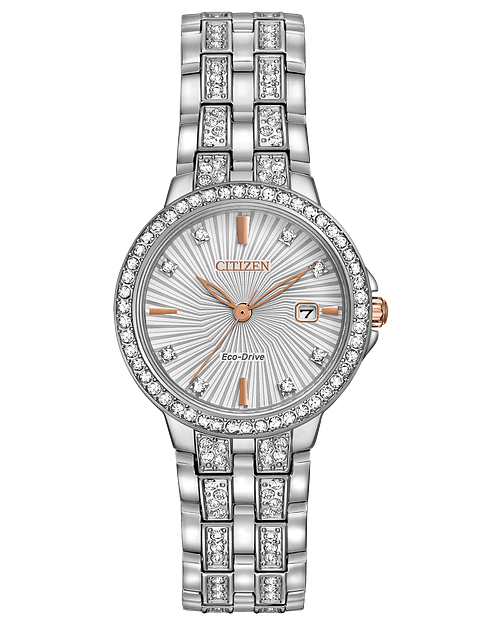 Citizen Eco-Drive Silhouette Crystal Ladies Watch