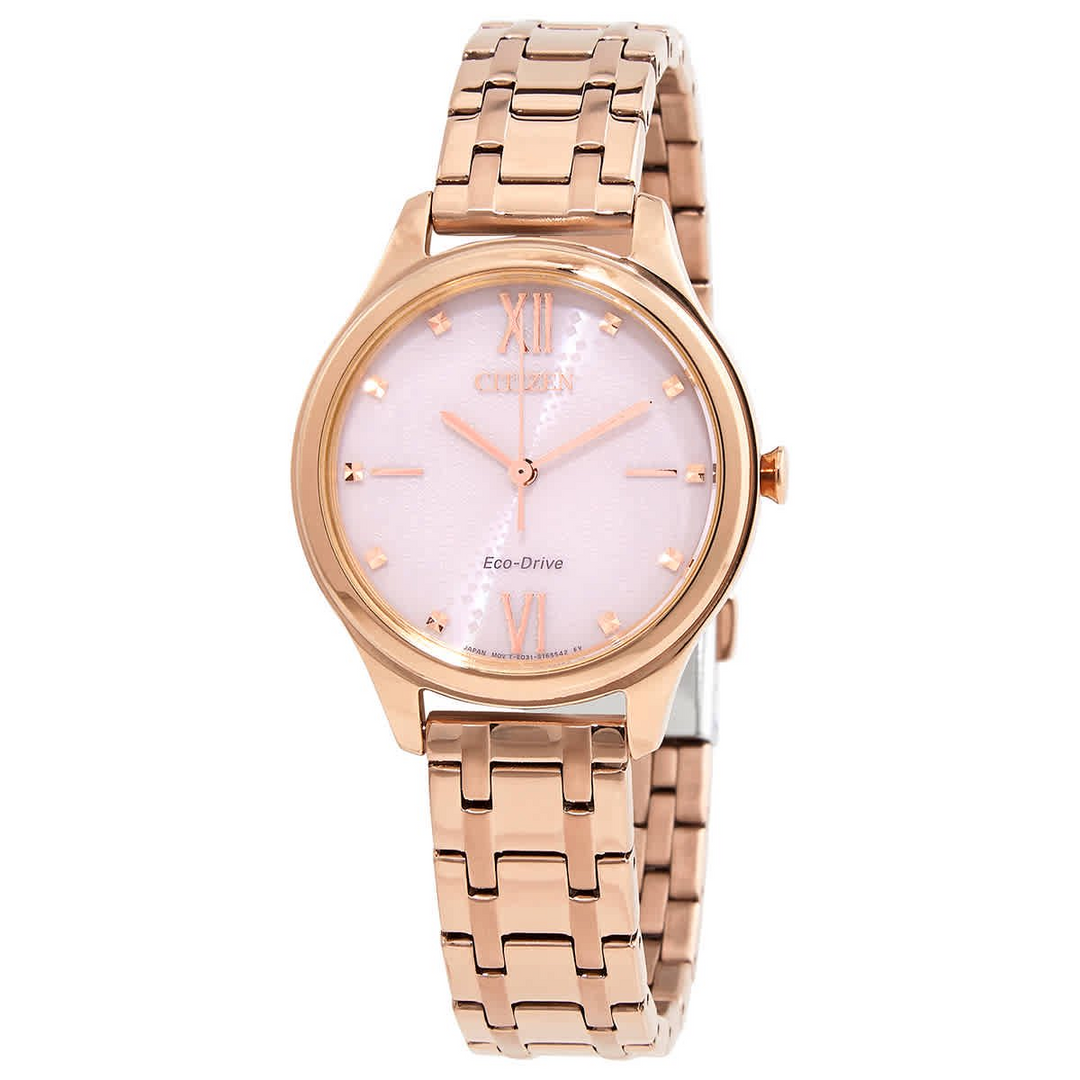 Citizen Eco- Drive Rose Metal and Pink Dial