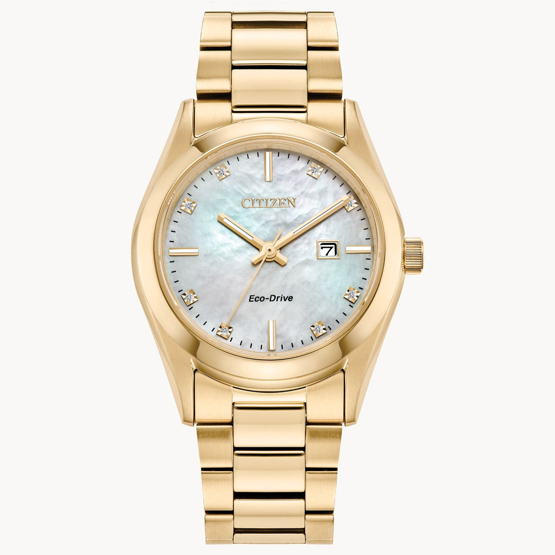 Citizen Eco-Drive Gold Tone Stainless Steel Watch