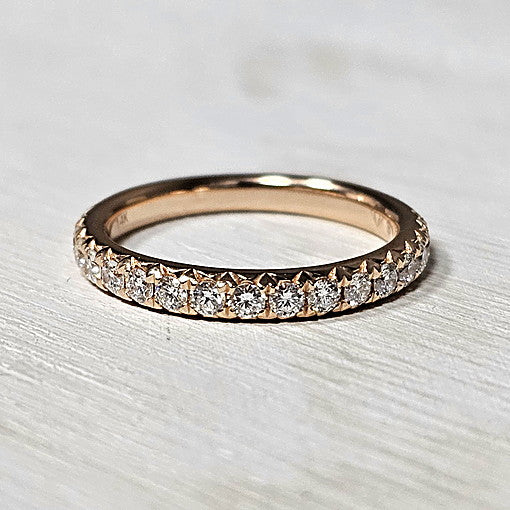 14k Rose Gold 0.50 Ctw Diamond Band