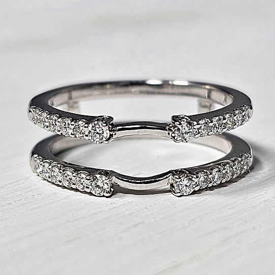 14k White Gold 0.40 Ctw Diamond Enhancer