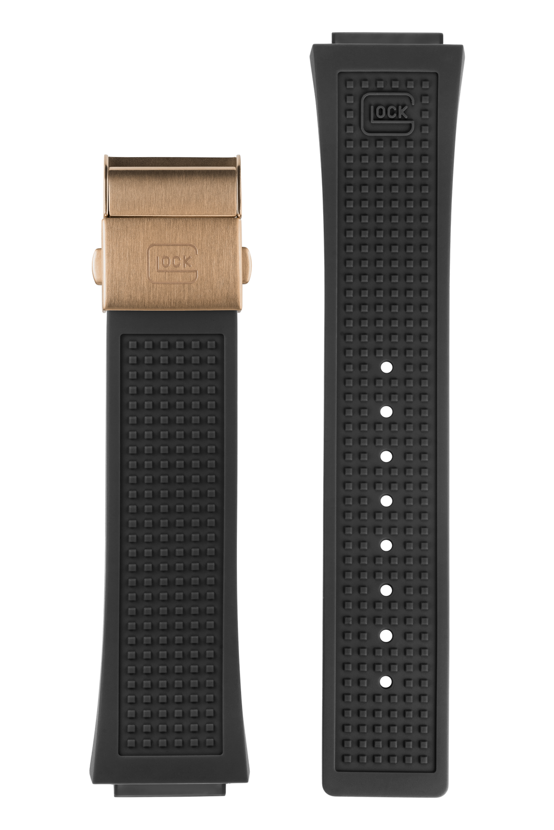 Glock Watch Black Silicone Strap with Coyote Hardware