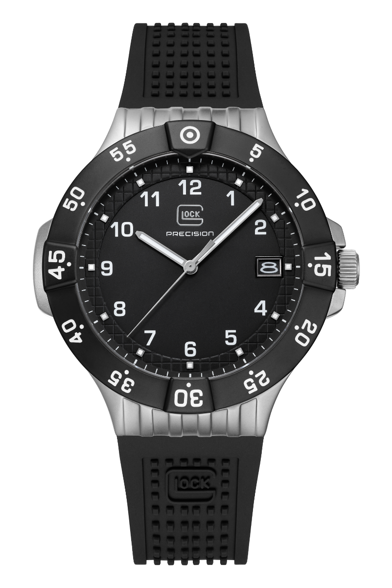 Glock Watch GW 15-6-22 with Black SIlicone Strap and Black Case