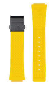 Glock Watch Yellow Silicone Strap with Black Hardware