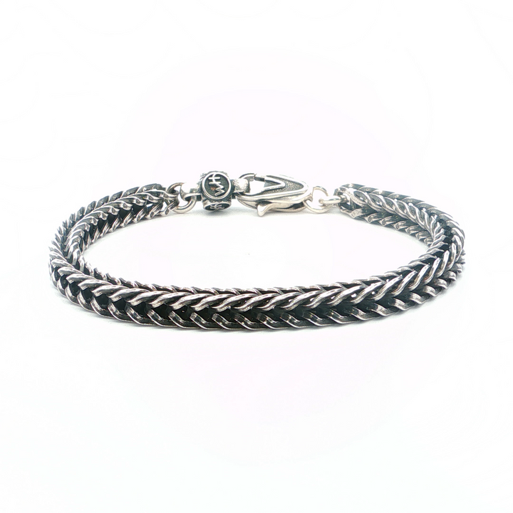 William Henry Sterling Silver Foxtail Chain Bracelet