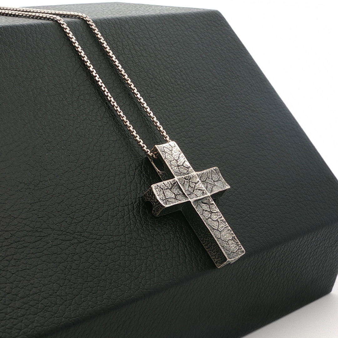 Rustic Large Cross Pendant