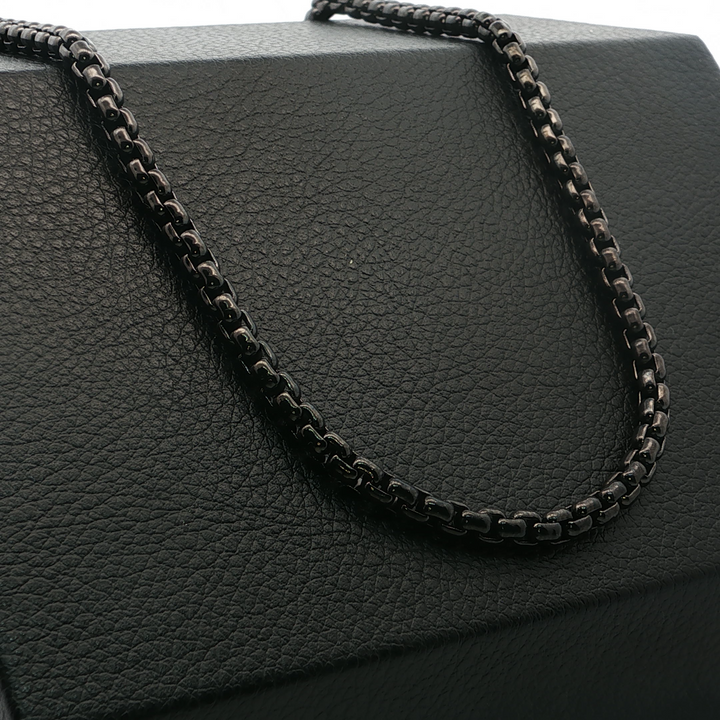 William Henry  Bronze 3.7mm Black PVD Coated Box Chain