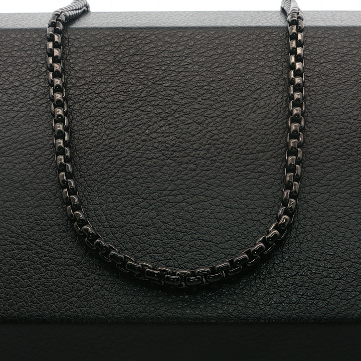 William Henry  Bronze 3.7mm Black PVD Coated Box Chain