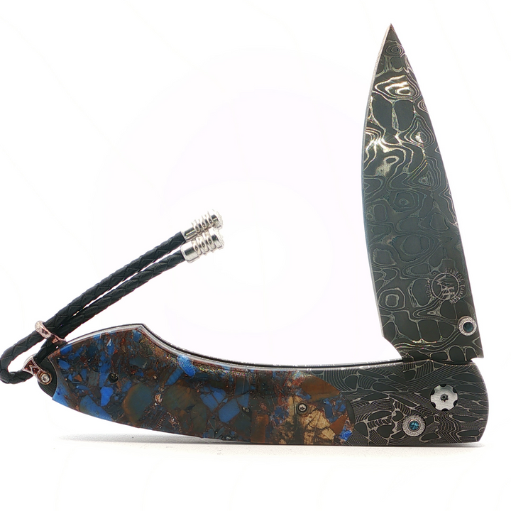 Blue Fusion Demascus Knife