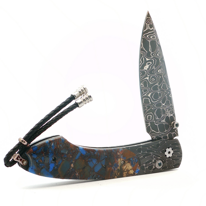 Blue Fusion Demascus Knife