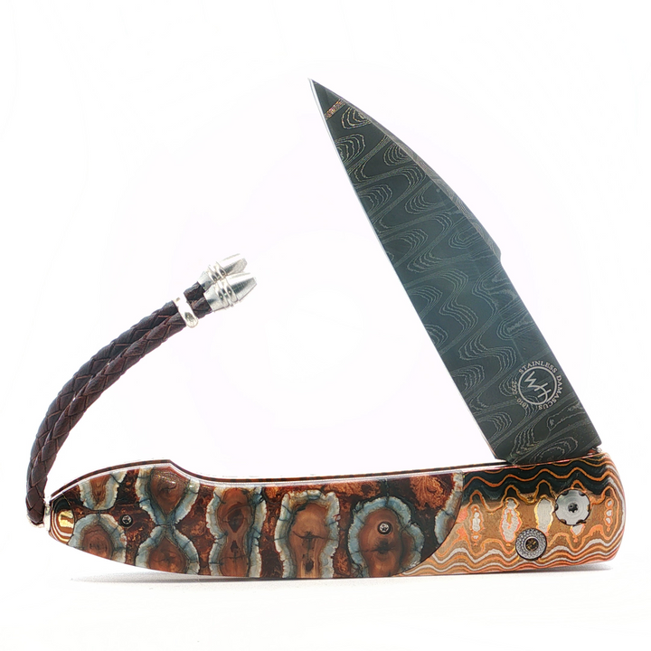 Automatic Demascus with Wooly Mammoth Handle