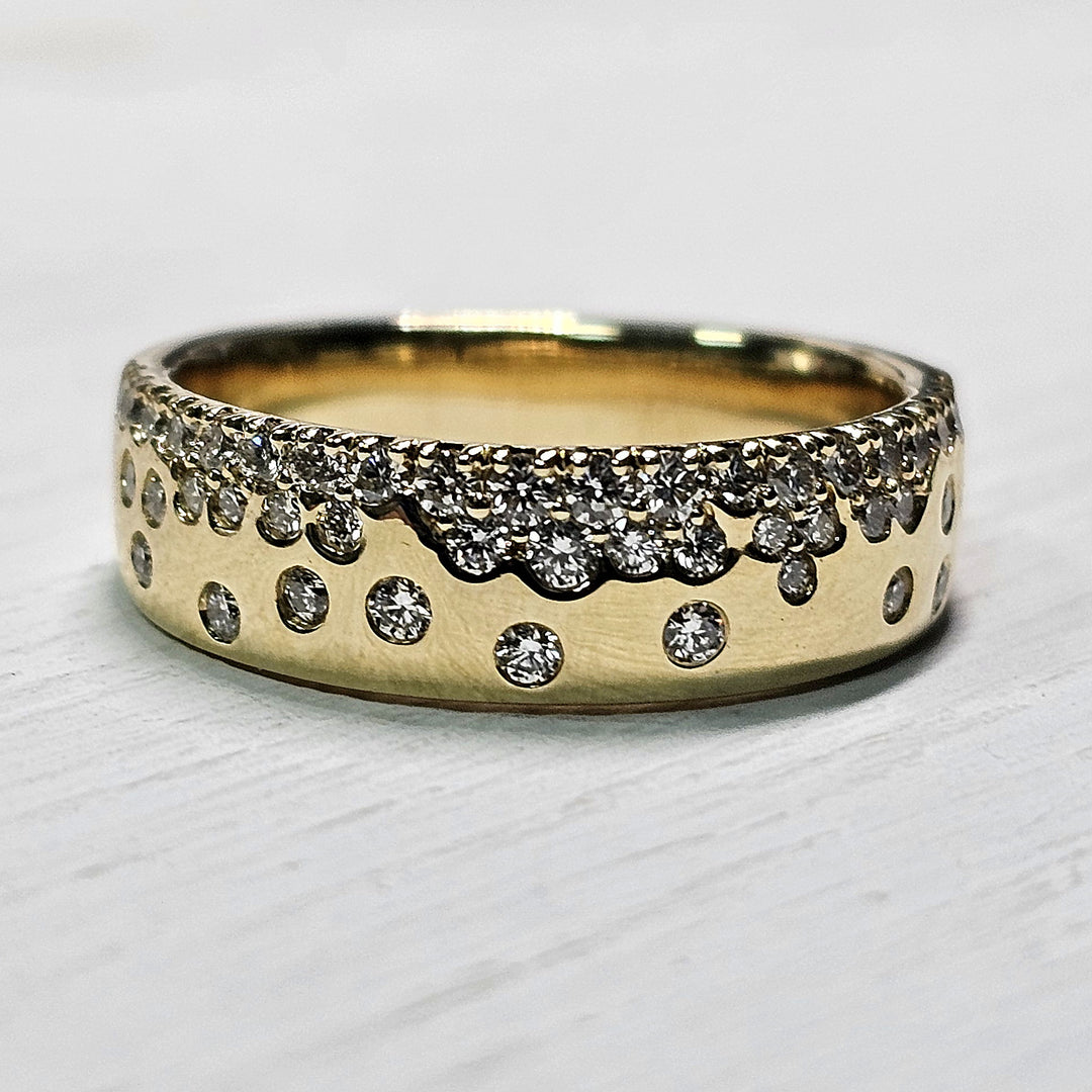 14k Yellow Gold .50ctw Diamond Band