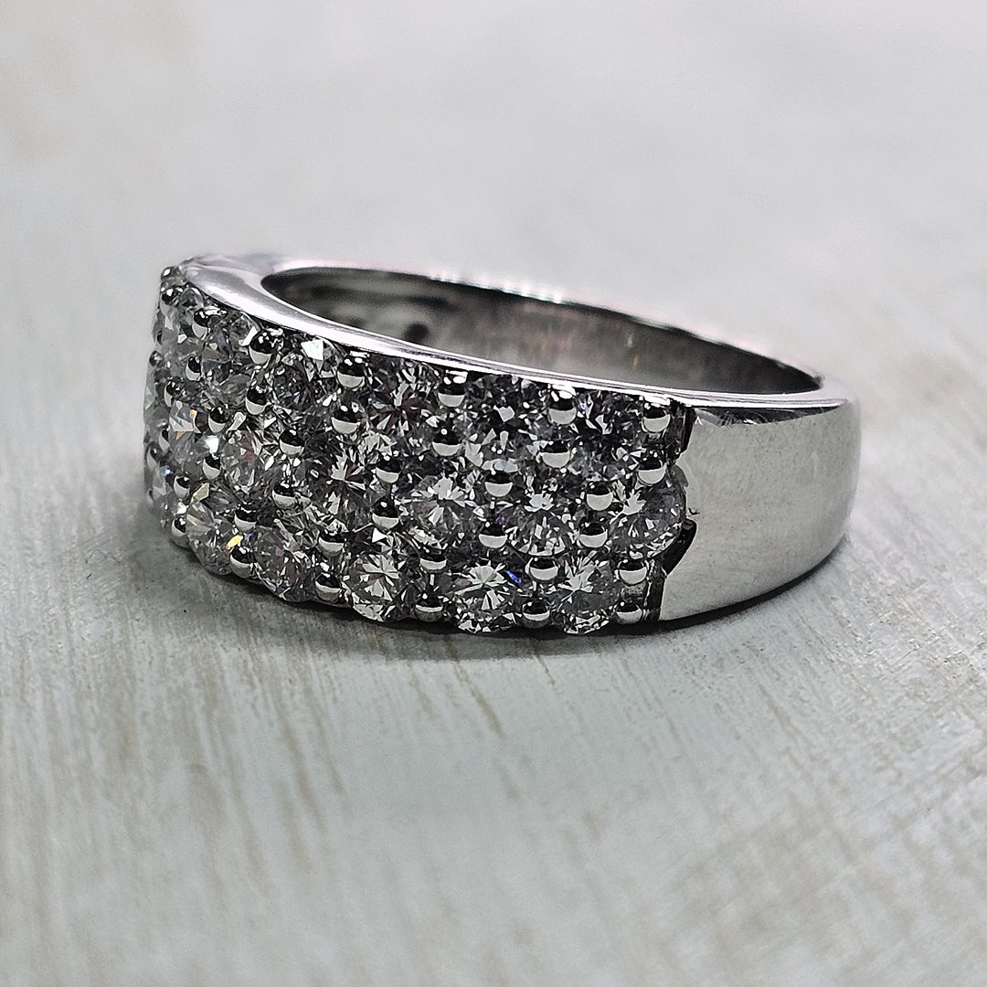 14k White Gold 2.13ctw Lab Grown Diamond Band