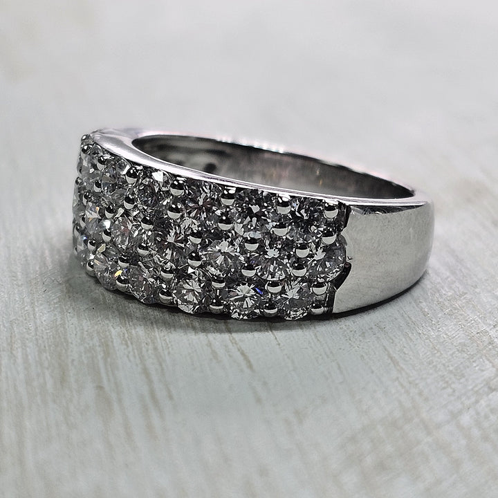 14k White Gold 2.13ctw Lab Grown Diamond Band