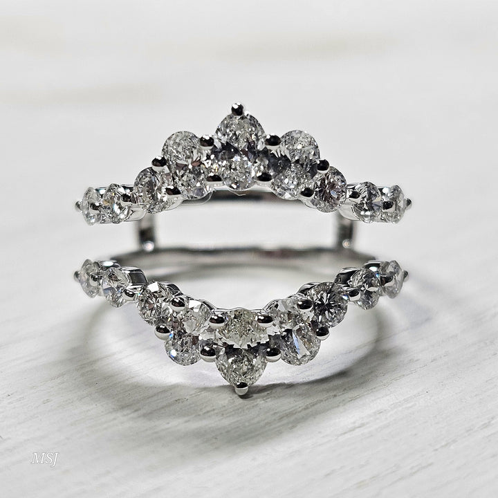 14k White Gold 1.77ctw Lab Grown Diamond Enhancer