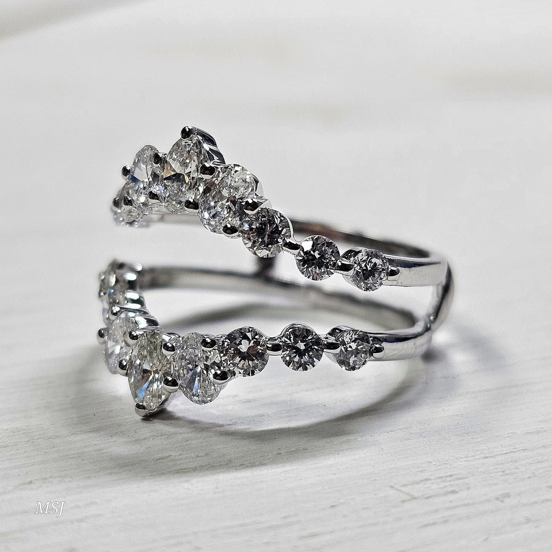 14k White Gold 1.77ctw Lab Grown Diamond Enhancer