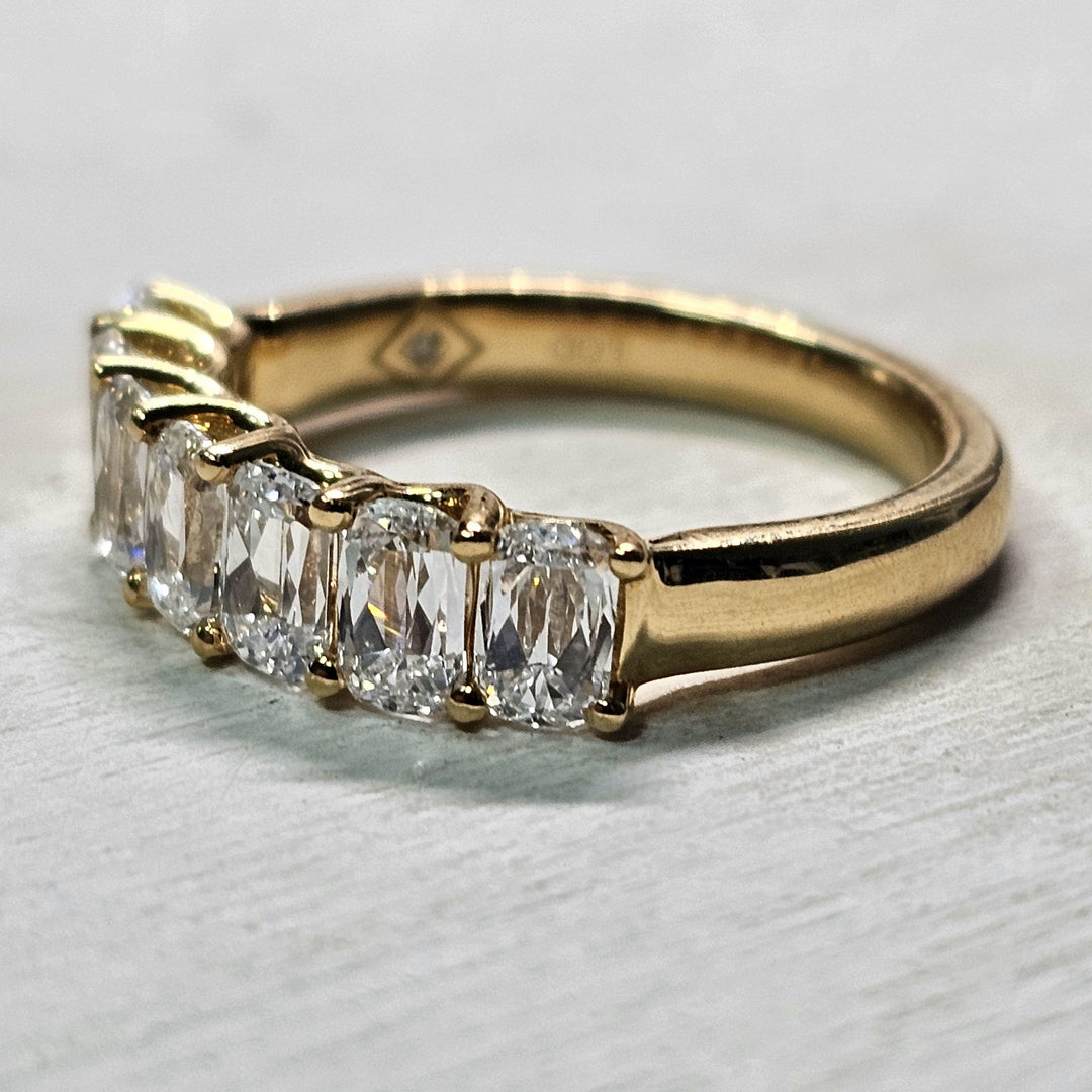 14k Yellow Gold 2.19ct Lab Grown Diamond Band