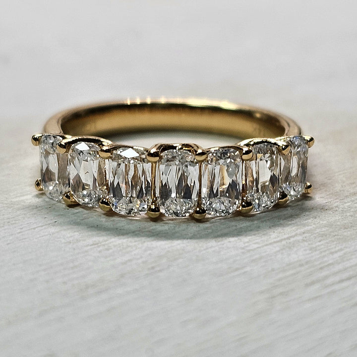 14k Yellow Gold 2.19ct Lab Grown Diamond Band