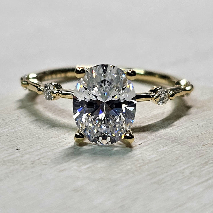 14k Yellow Gold .12ctw Petite Mounting