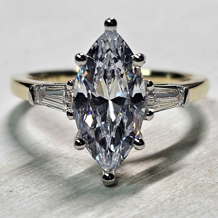 14k Yellow Gold .34ctw Syvlie Mounting