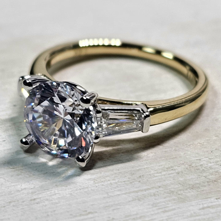 14k Two Tone .57ctw Sylvie Engagement Mounting