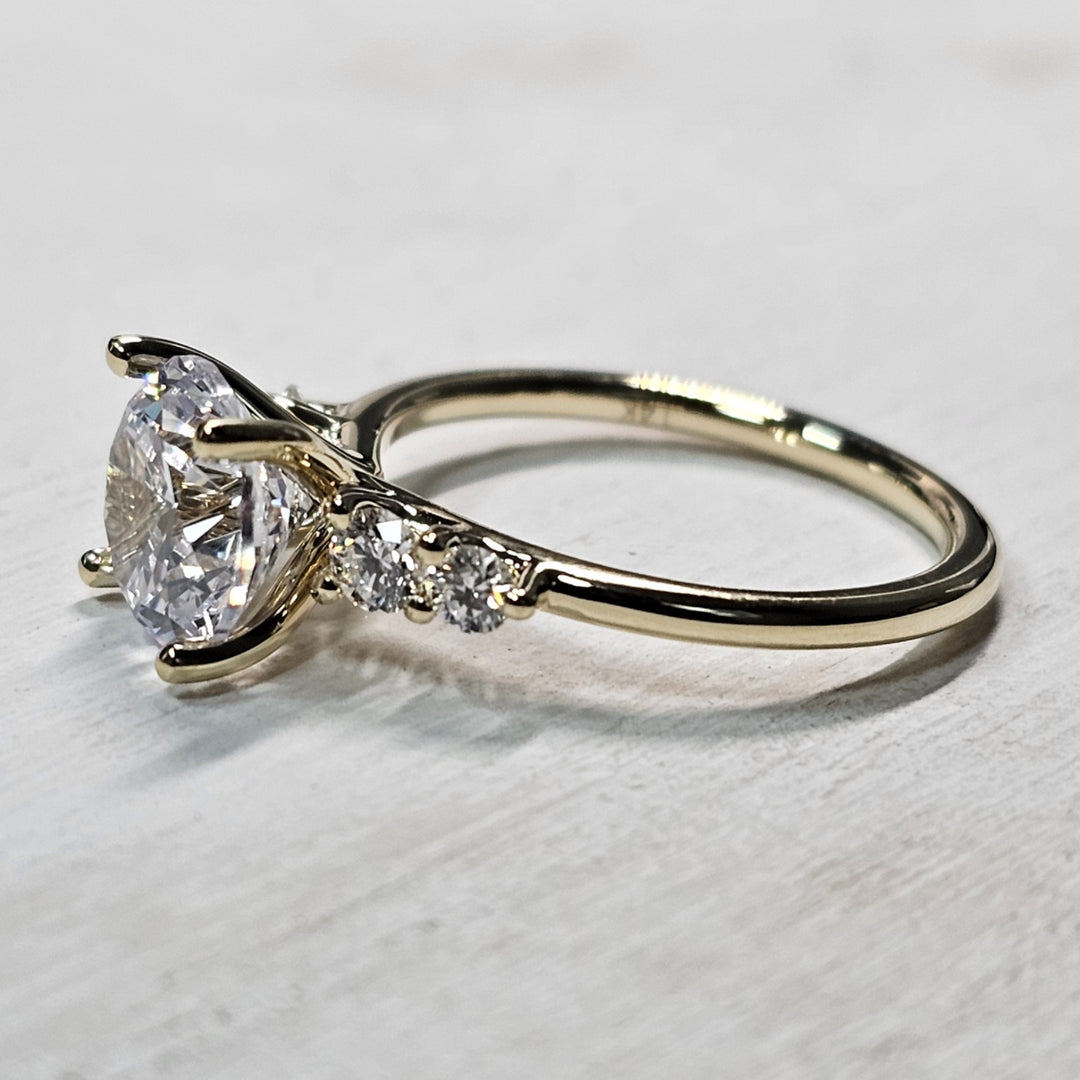 14k Yellow Gold .33ctw Sylvie Mounting