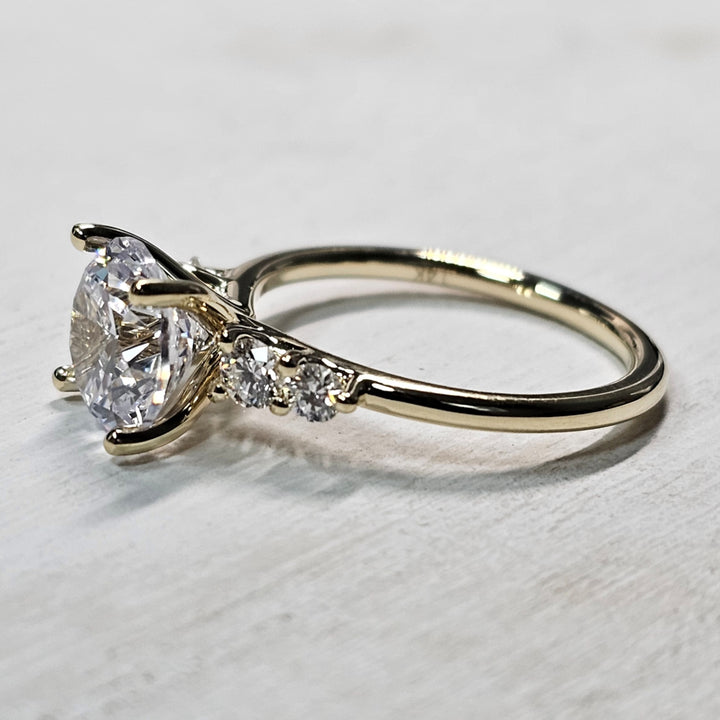 14k Yellow Gold .33ctw Sylvie Mounting