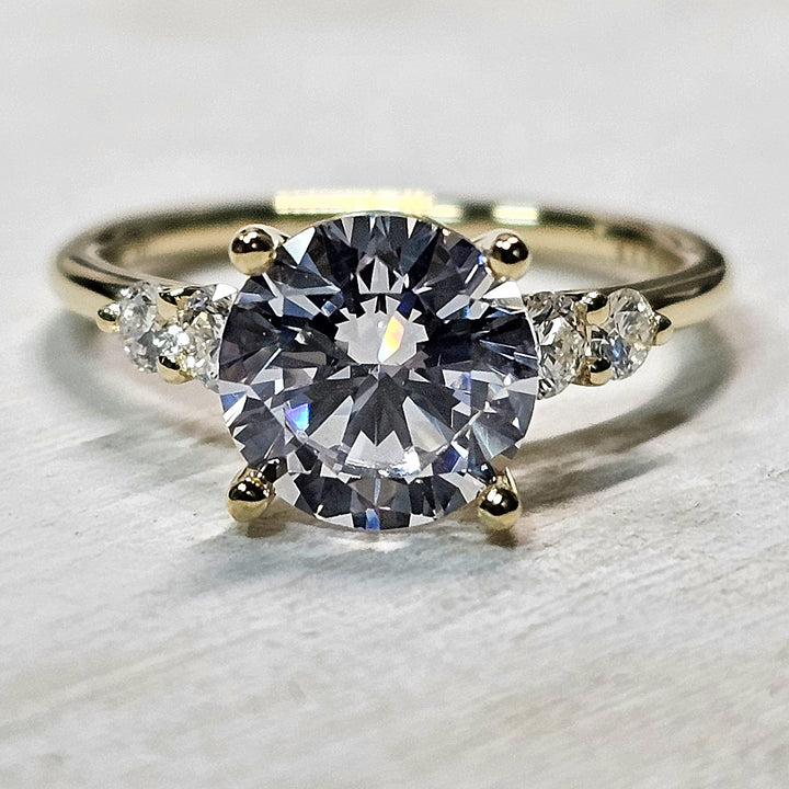 14k Yellow Gold .33ctw Sylvie Mounting