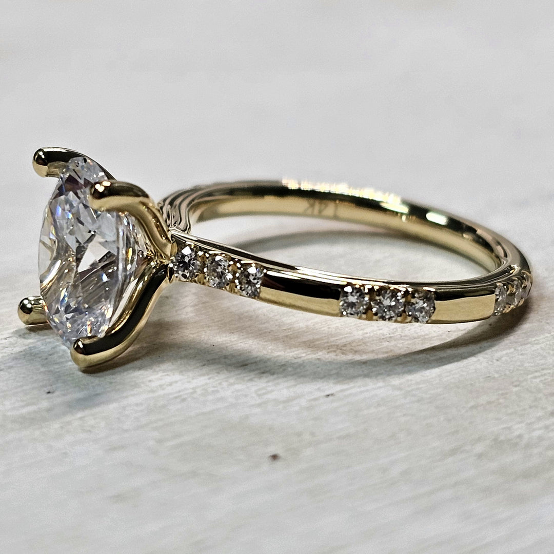14k Yellow Gold .31ctw Sylvie Mounting