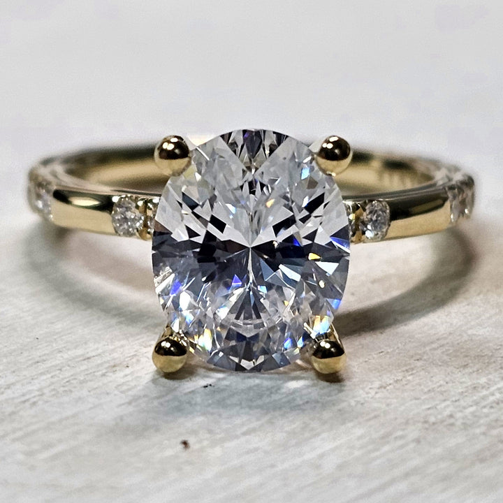 14k Yellow Gold .31ctw Sylvie Mounting