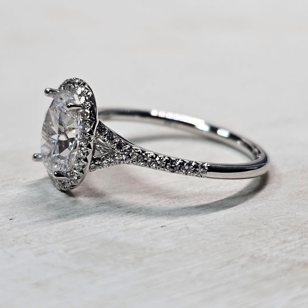 14k White Gold .28ctw Sylvie Halo Mounting