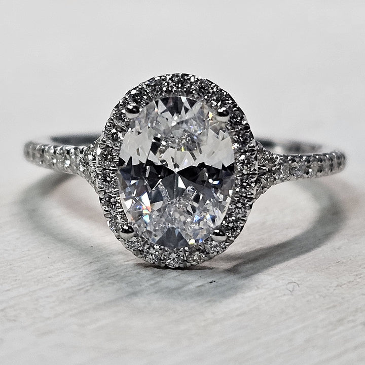14k White Gold .28ctw Sylvie Halo Mounting