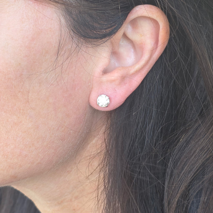 14k White Gold 2ctw Diamond Stud Earrings