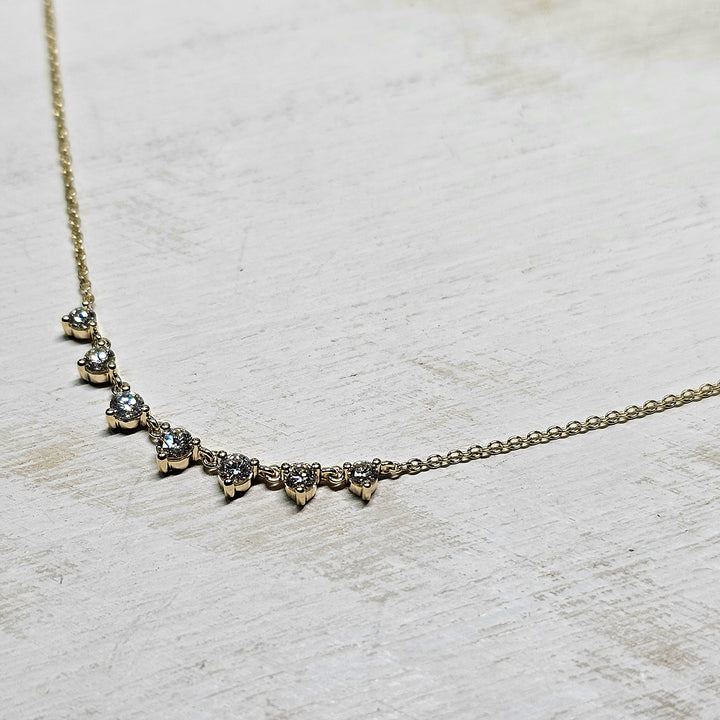 14k Yellow Gold .54ctw Sylvie Diamond Pendant