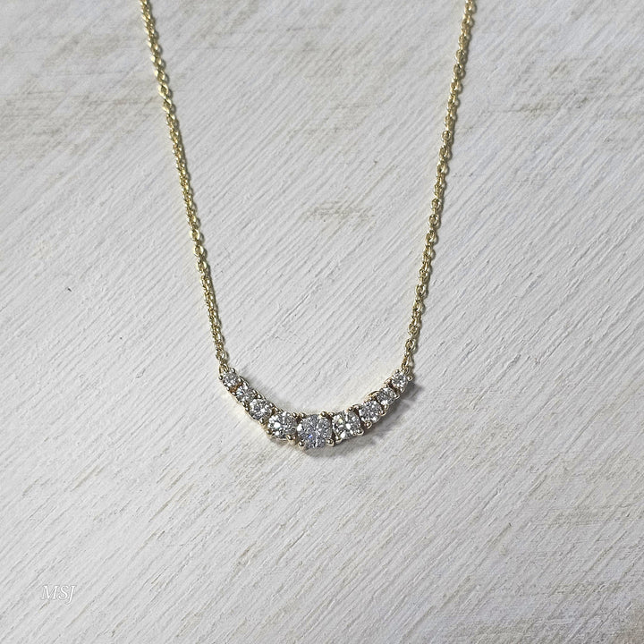14k Yellow Gold .50ctw Diamond Fashion Necklace