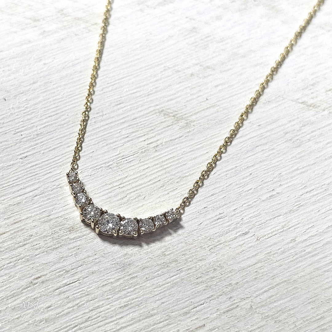 14k Yellow Gold .50ctw Diamond Fashion Necklace