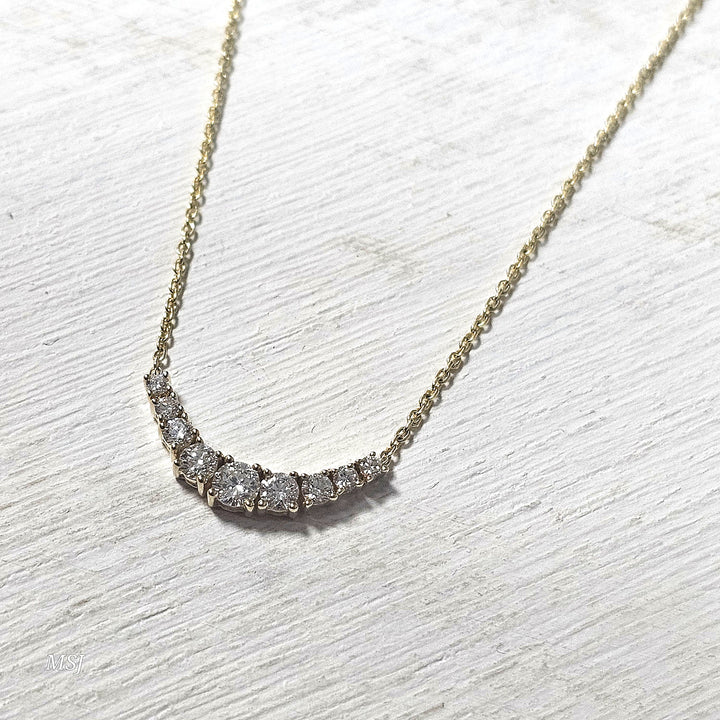 14k Yellow Gold .50ctw Diamond Fashion Necklace
