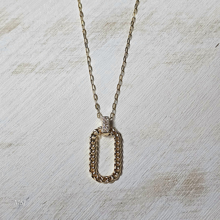 14k Yellow Gold .09ct Diamond Necklace