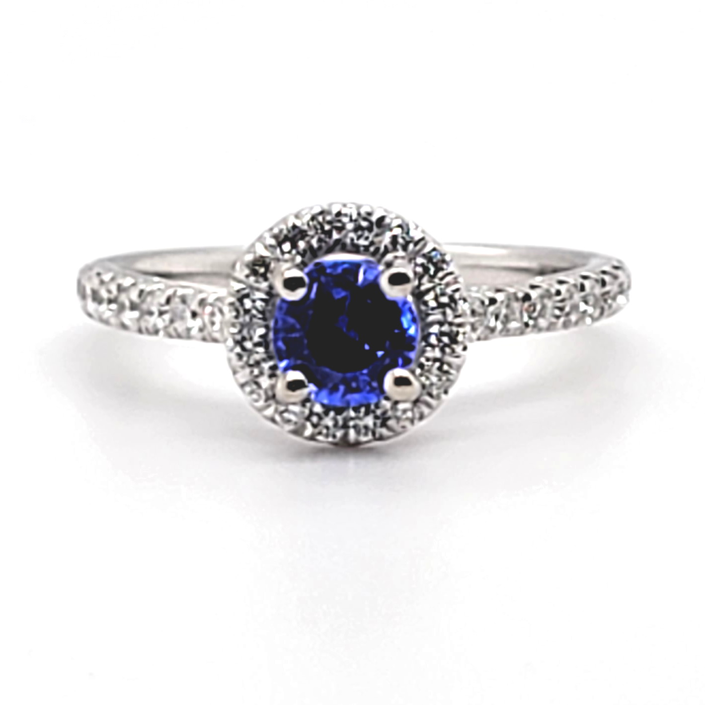 PT900 Natural blue Sapphire Ring – Sogani Jewels