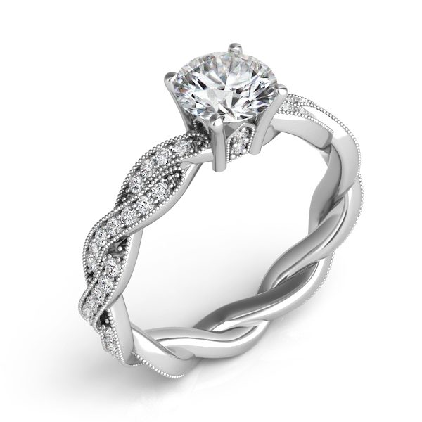 Drejning glide menneskelige ressourcer Intertwined Love Engagement Ring - McKenzie & Smiley Jewelers | Clarksville  TN