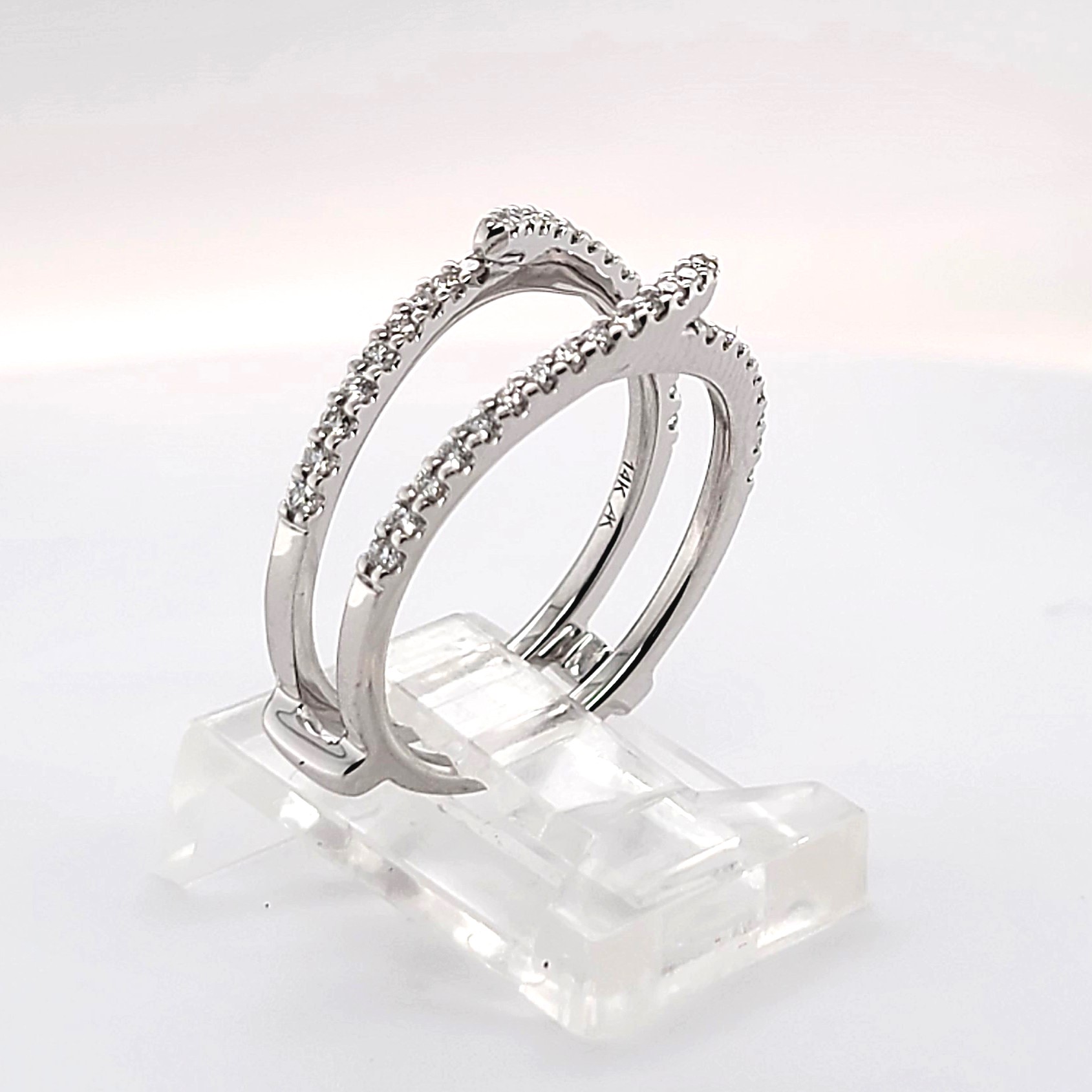 Swirl Design Diamond Ring Guard