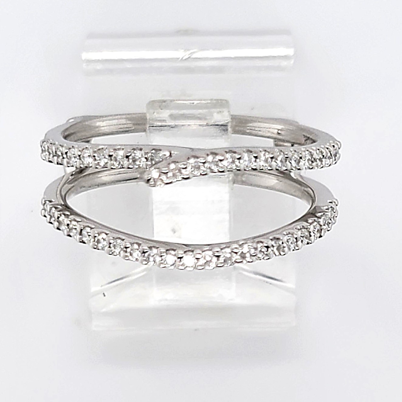 Swirl Design Diamond Ring Guard