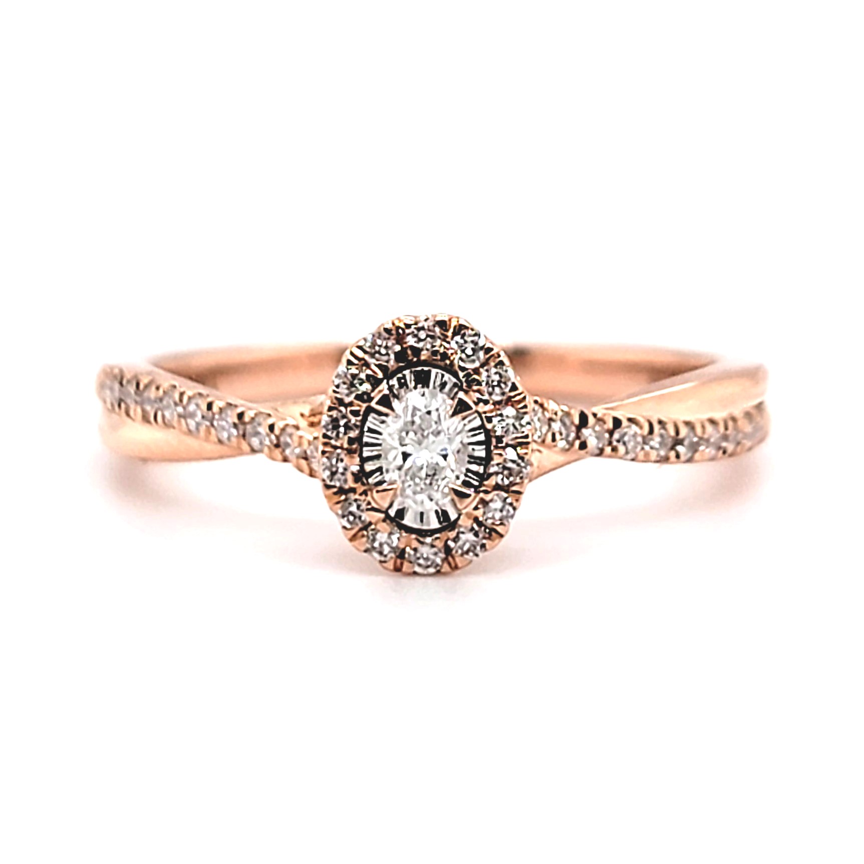 Tru Reflections Petite Halo Diamond Ring - McKenzie & Smiley Jewelers ...