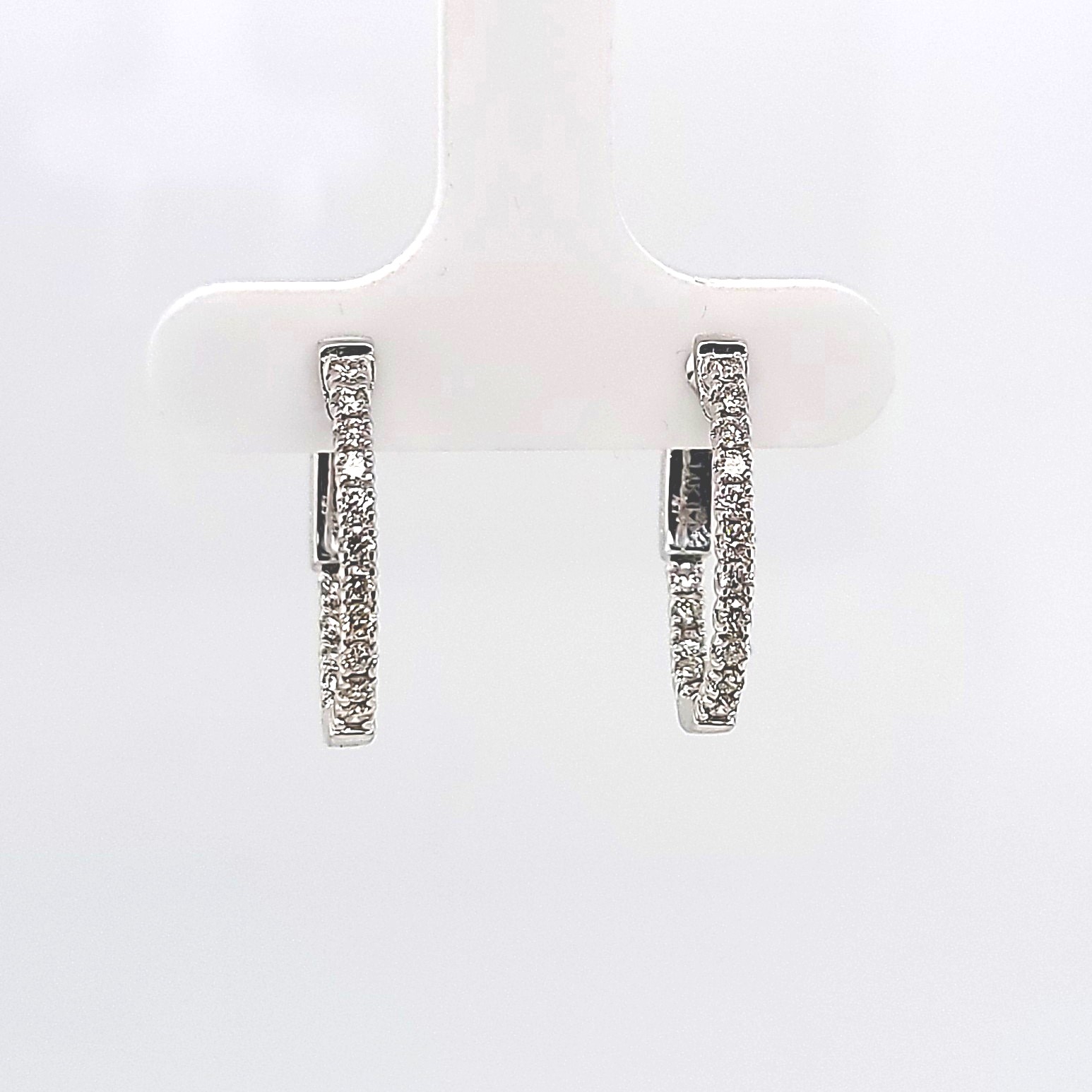 1/2ct Inside Out Diamond Hoops - McKenzie & Smiley Jewelers ...